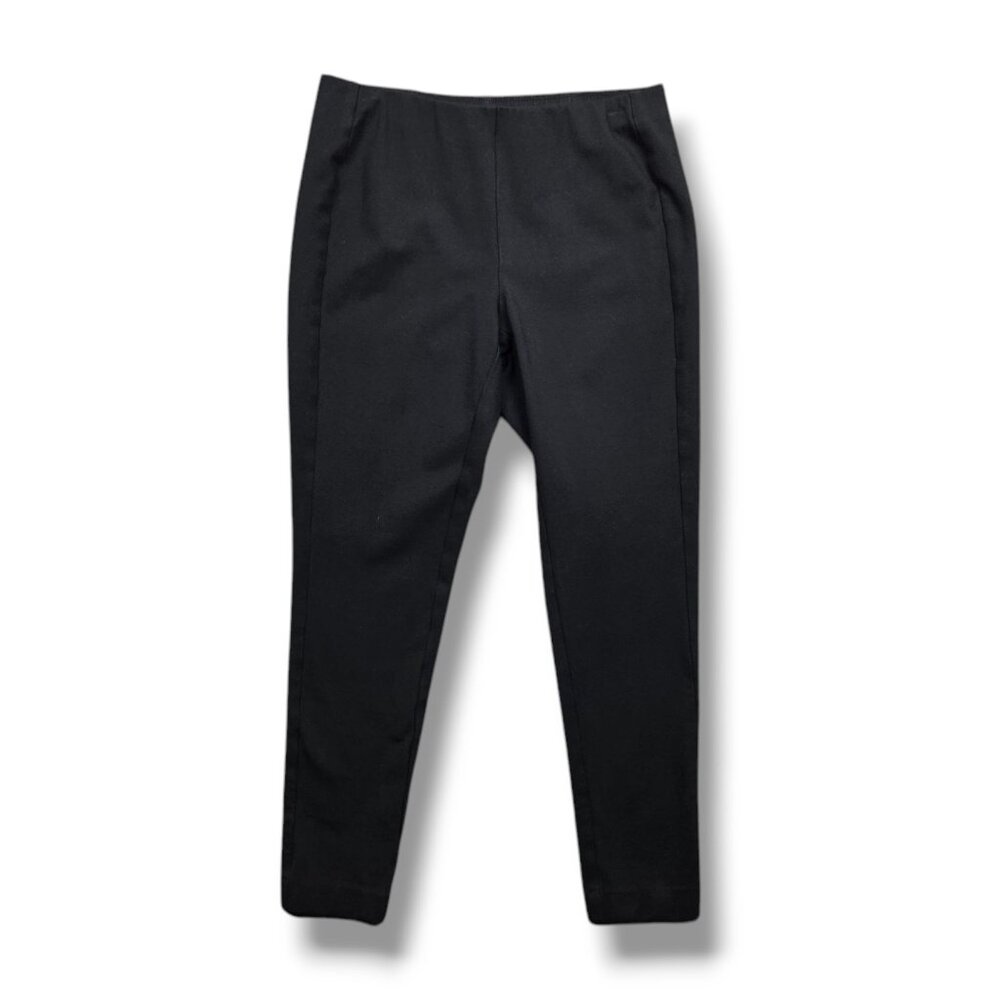 J Jill Ponte Leggings Womens Medium Black Pull On‎ Mid Rise Pants